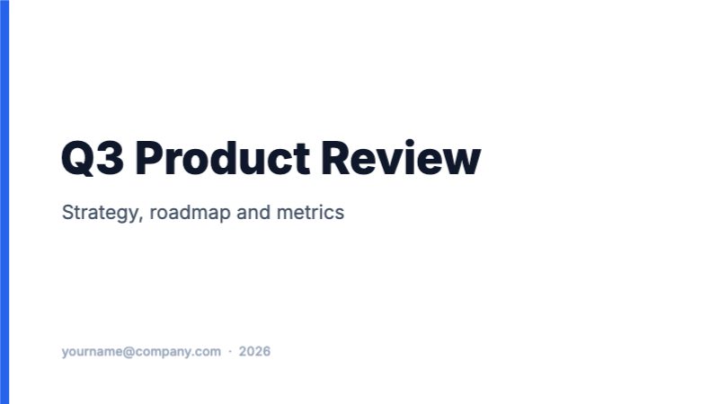 Title Slide — Presentation — Social & Digital template (1920×1080)