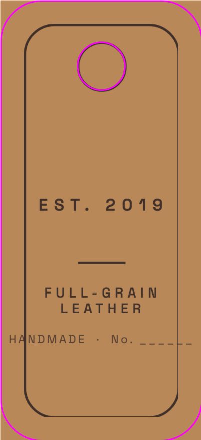 Leather Fob Keychain — additional preview 3