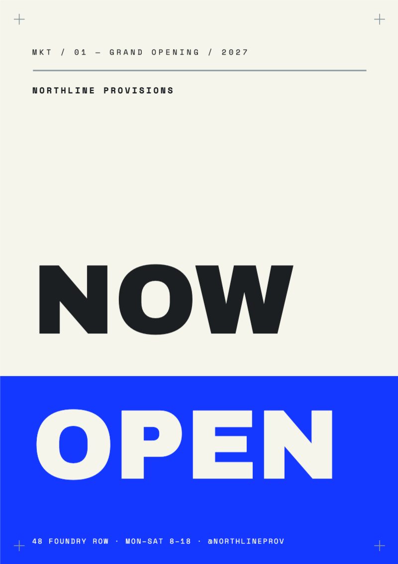 Now Open Color-Block Flyer — Marketing & Promotion template (1748×2480)