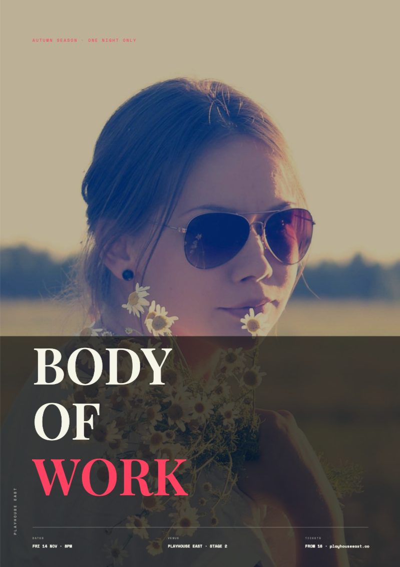 Photographic Performance Poster — Marketing & Promotion template preview (4961×7016)