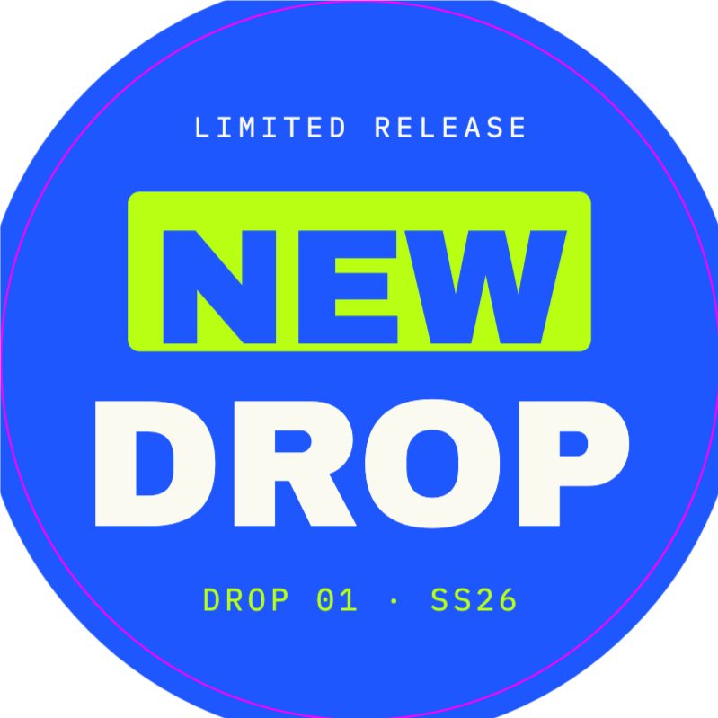 Drop Super-Graphic Round Sticker — Stickers & Labels template preview (1063×1063)