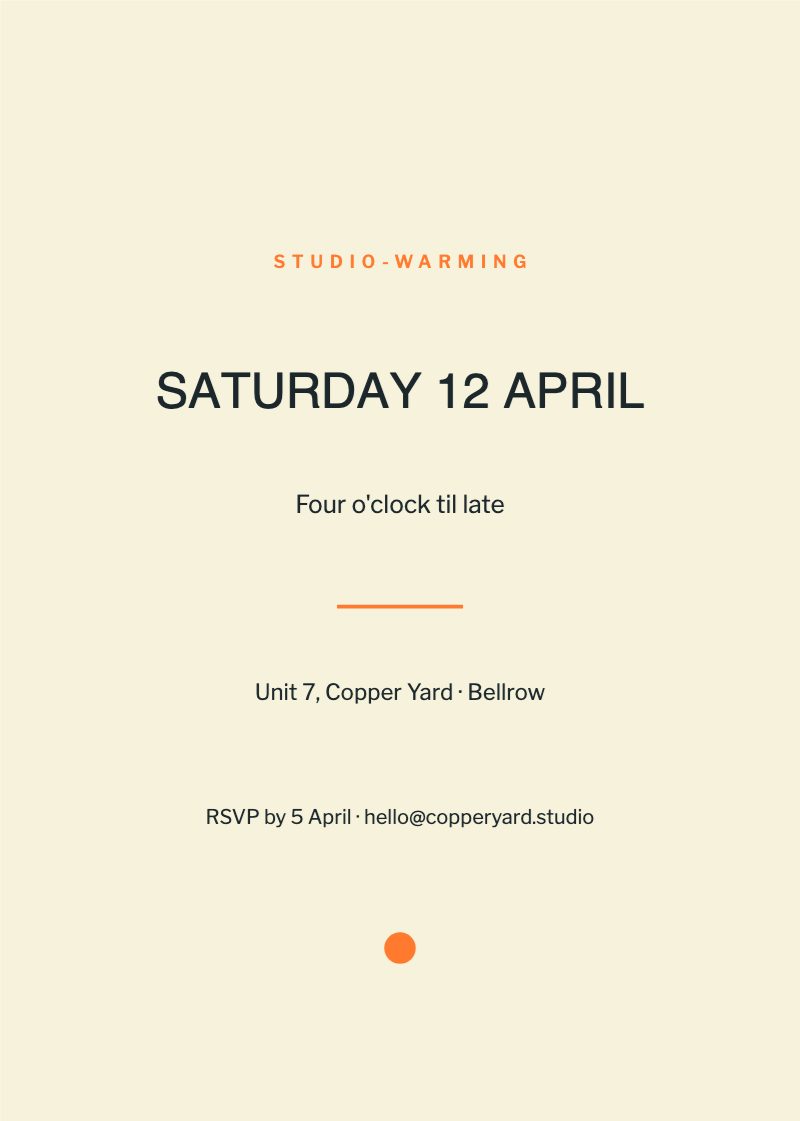 Daylight Studio-Warming Invite — additional preview 3