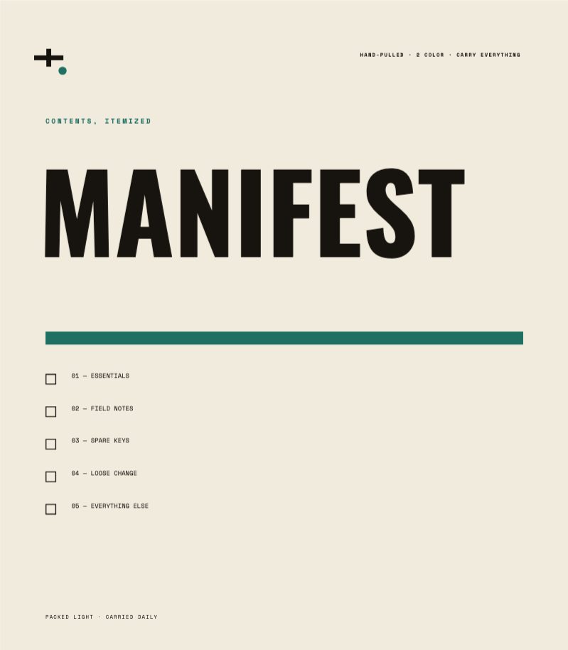 Manifest — Tote Bag Print — Apparel & Textile template preview (2067×2362)