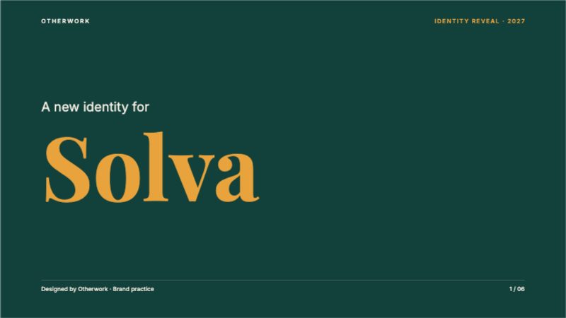 Identity Reveal Deck — Social & Digital template preview (1920×1080)