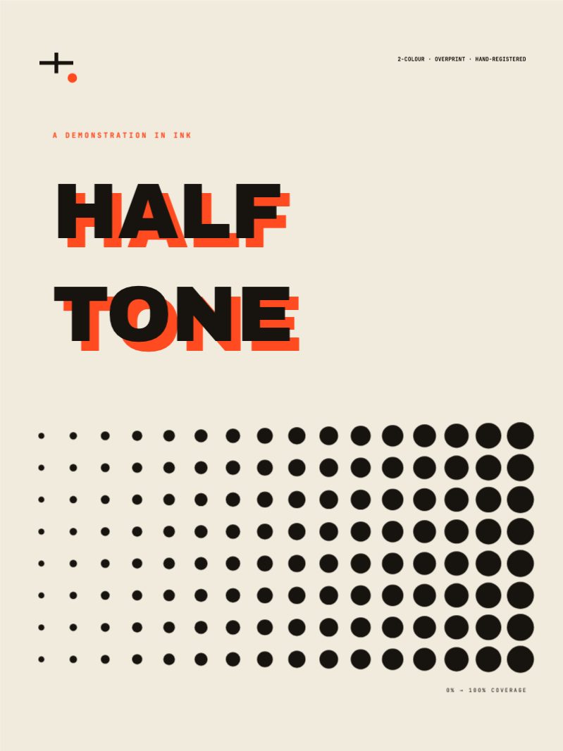 Print Technique — Halftone — Apparel & Textile template preview (1772×2362)