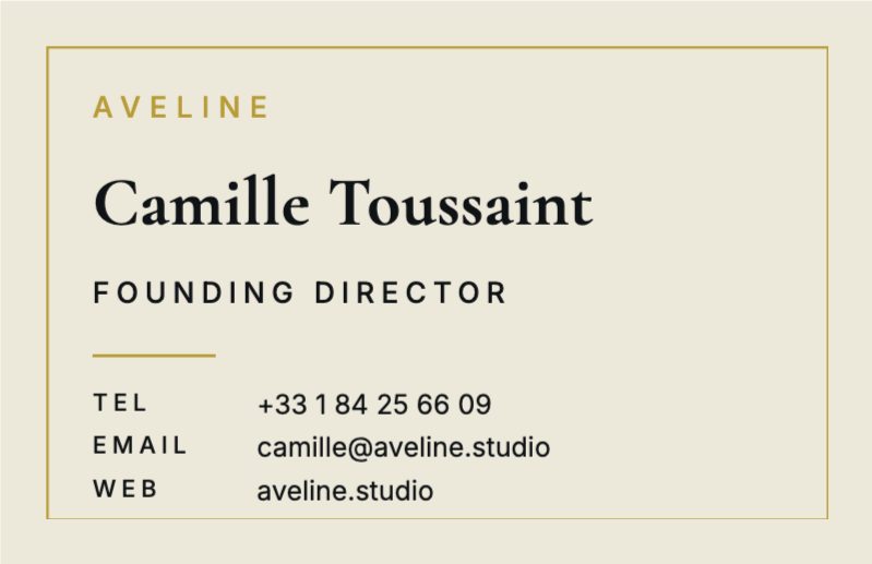 Foil Serif Business Card — additional preview 3