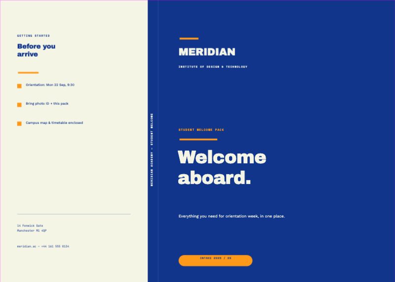 Welcome Aboard Enrollment Folder — Presentation & Display template (5433×3898)