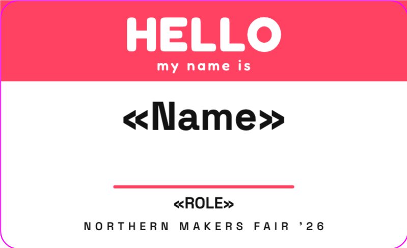 Hello My Name Is — Name Badge — Stickers & Labels template preview (1063×650)