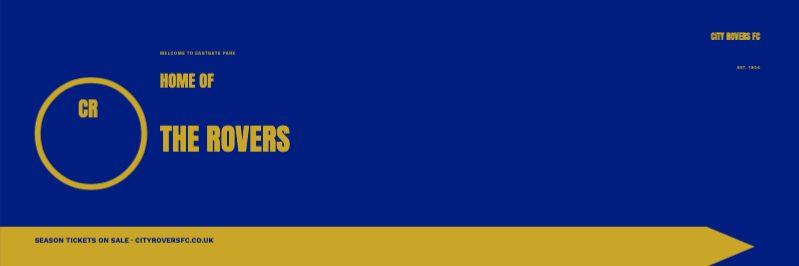 Outdoor Banner — Sports Club — Outdoor & Signage template (17717×5906)