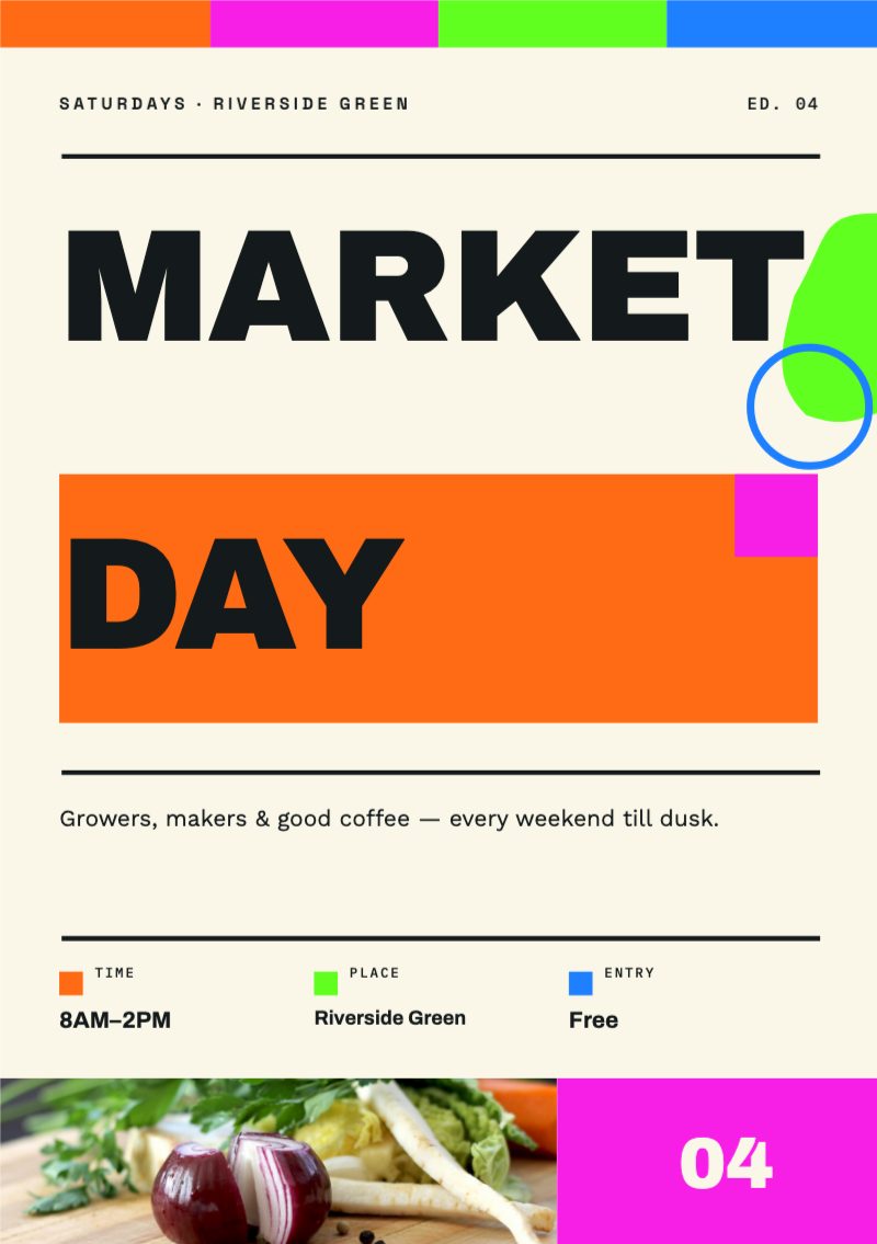 Market Day Flyer — Marketing & Promotion template preview (1748×2480)