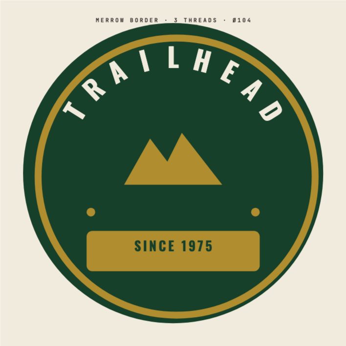 Embroidered Patch — Trailhead — Apparel & Textile template preview (709×709)