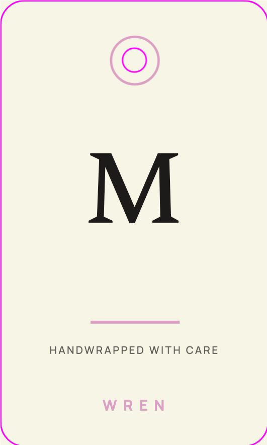Wren Gift Tag & Ribbon System — Packaging template preview (531×886)