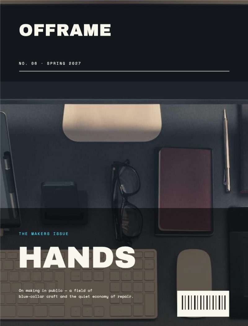 OFFRAME Magazine Cover System — Marketing & Promotion template preview (2480×3260)