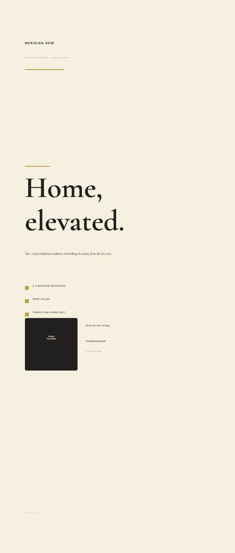 Open House Luxury Roll-Up — Presentation & Display template preview (5020×11811)