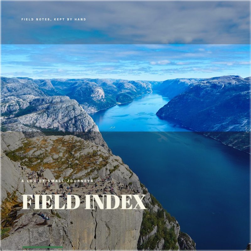 Field Index Photo Book — Photo Products template preview (2480×2480)