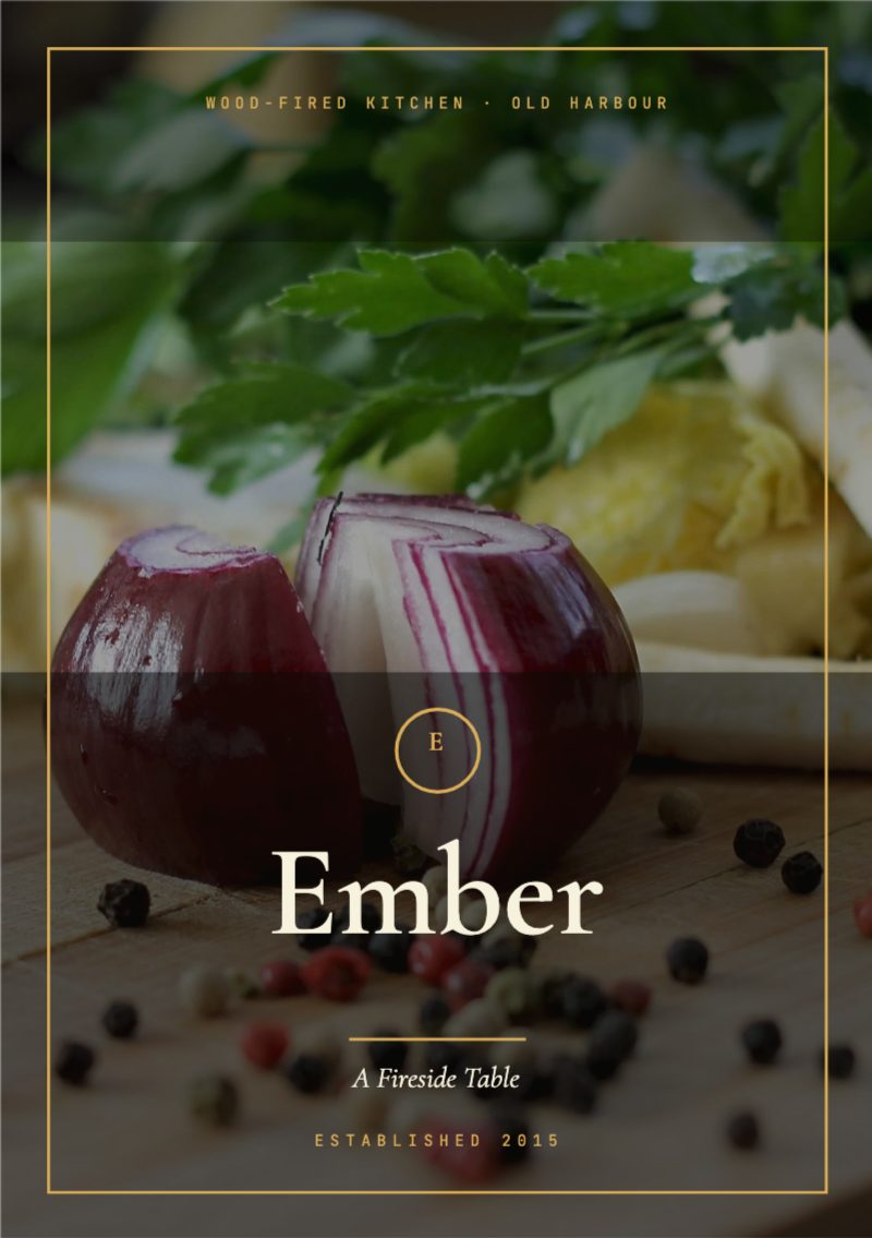 Noir Fine Dining Menu — Hospitality template preview (1748×2480)