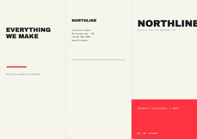 Roll-Fold Product Catalogue — Marketing & Promotion template (3508×2480)