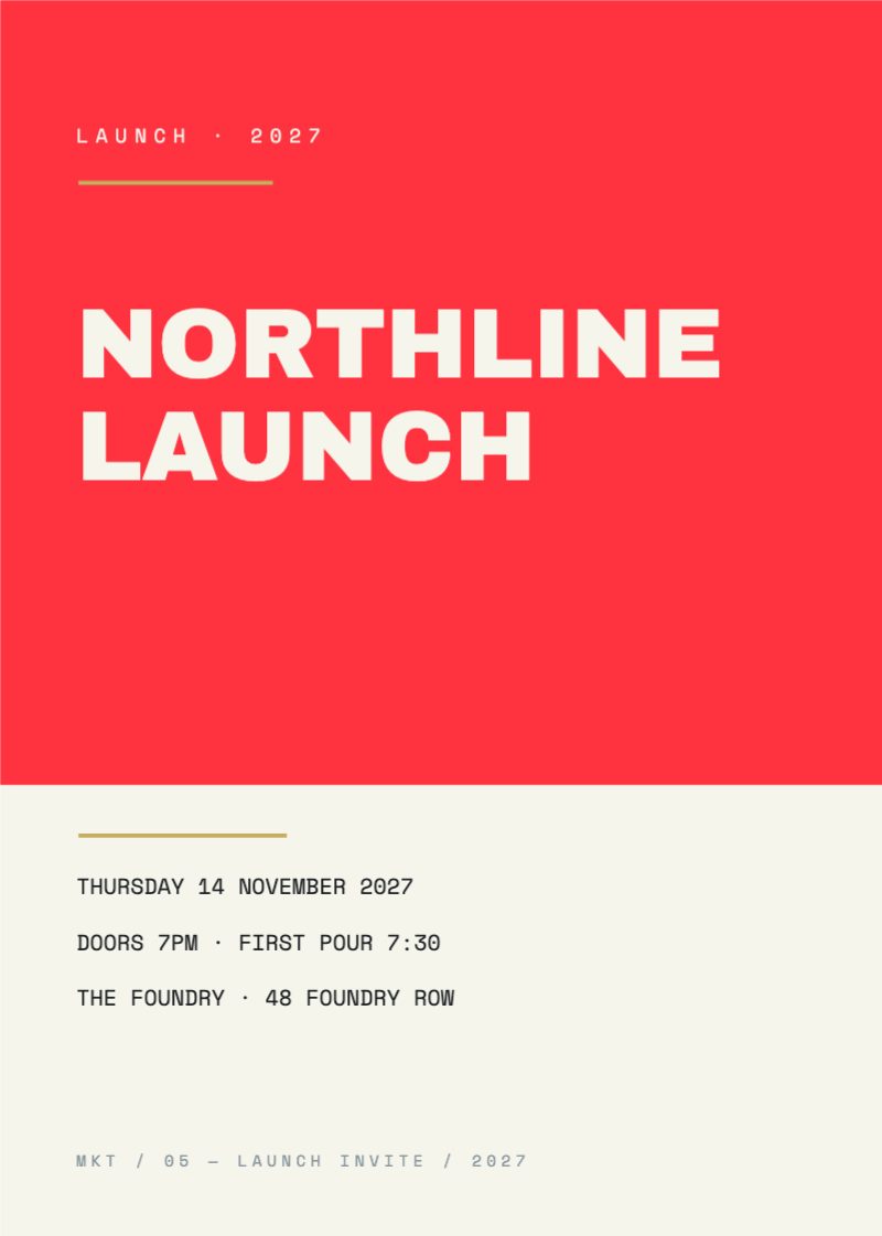 Modernist Launch Invitation — Marketing & Promotion template preview (1500×2102)