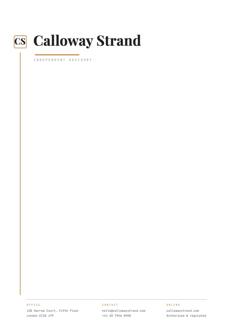 Letterhead — Brand Identity template preview (2480×3508)