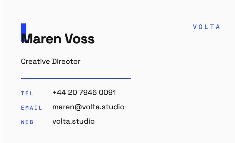 Color-Field Duplex Business Card — additional preview 3