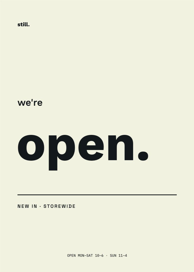 A-Board — Boutique Open — Outdoor & Signage template (2953×4134)