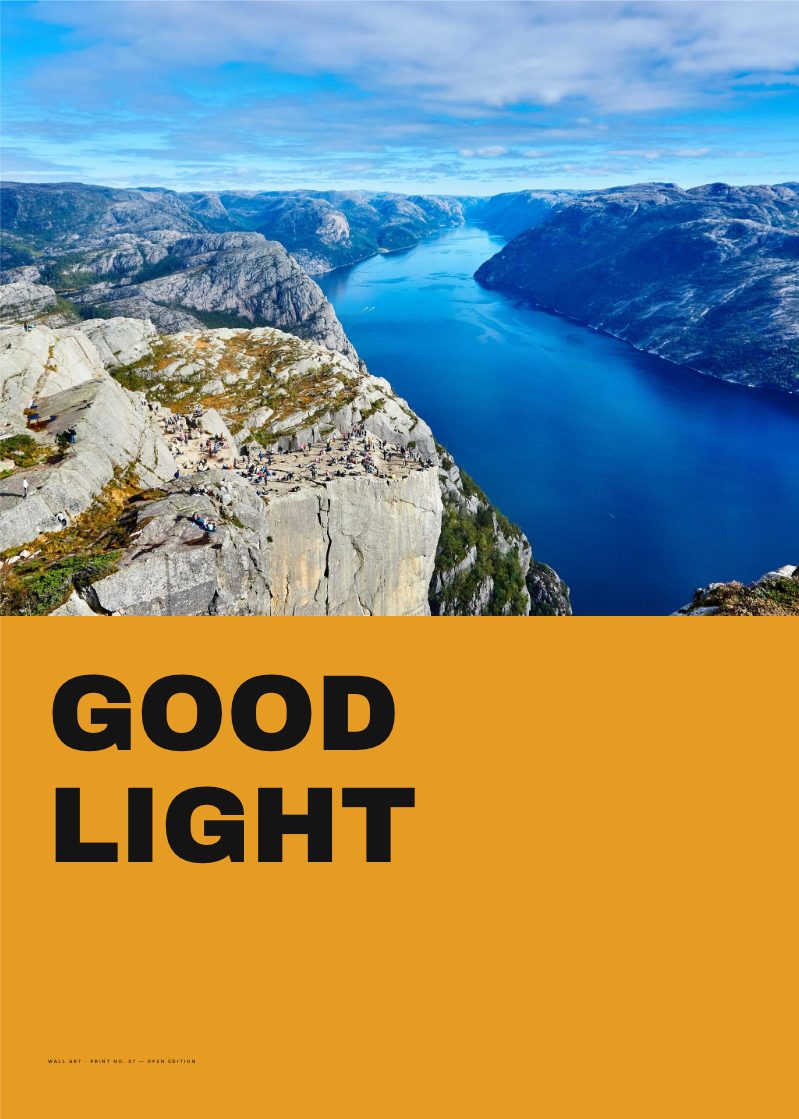 Good Light Split Poster — Photo Products template preview (2953×4134)