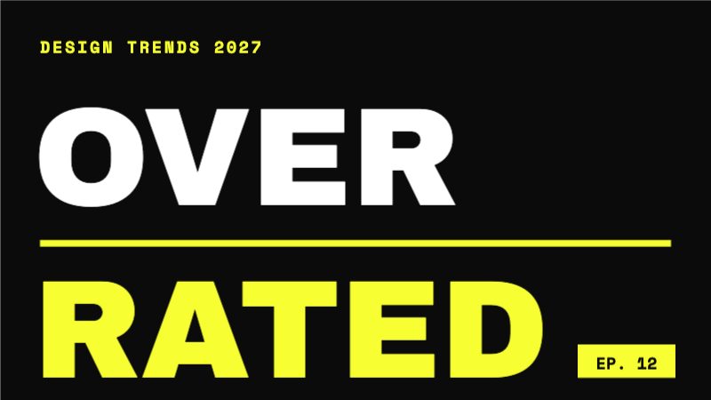 Overrated YouTube Thumbnail — Social & Digital template preview (1280×720)