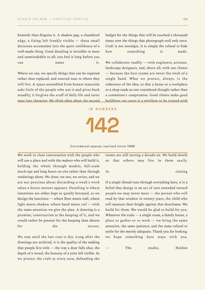 Studio Profile Brochure — additional preview 5
