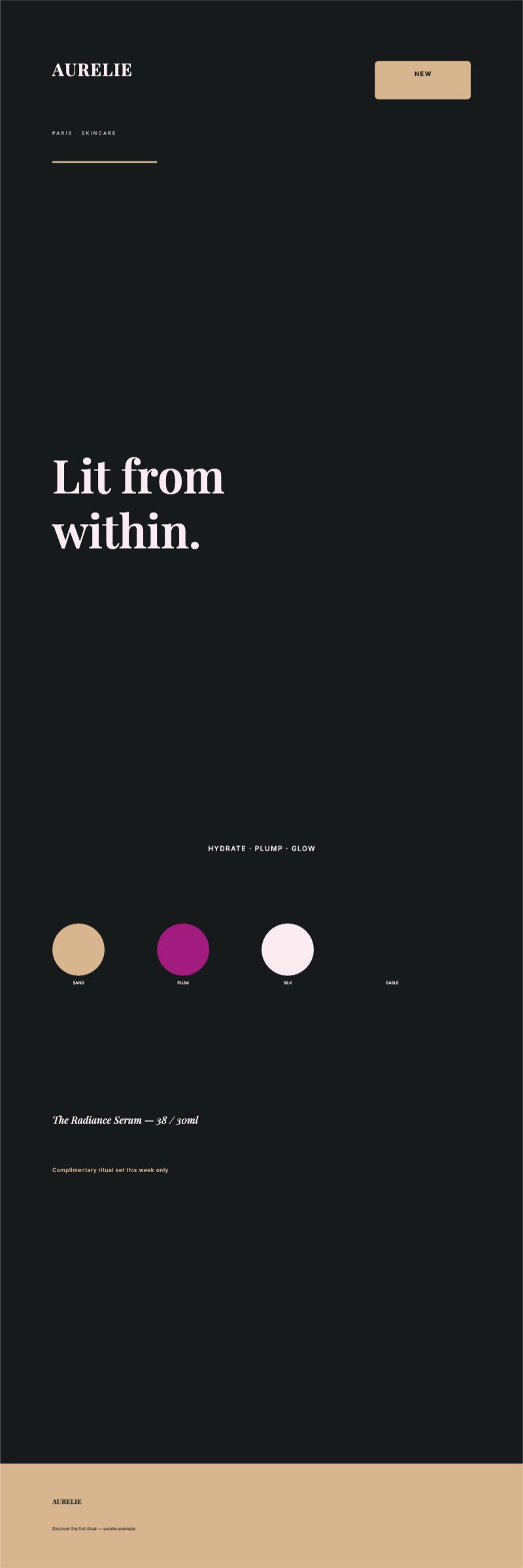 Glow Bar Beauty Display — Presentation & Display template (3543×10630)