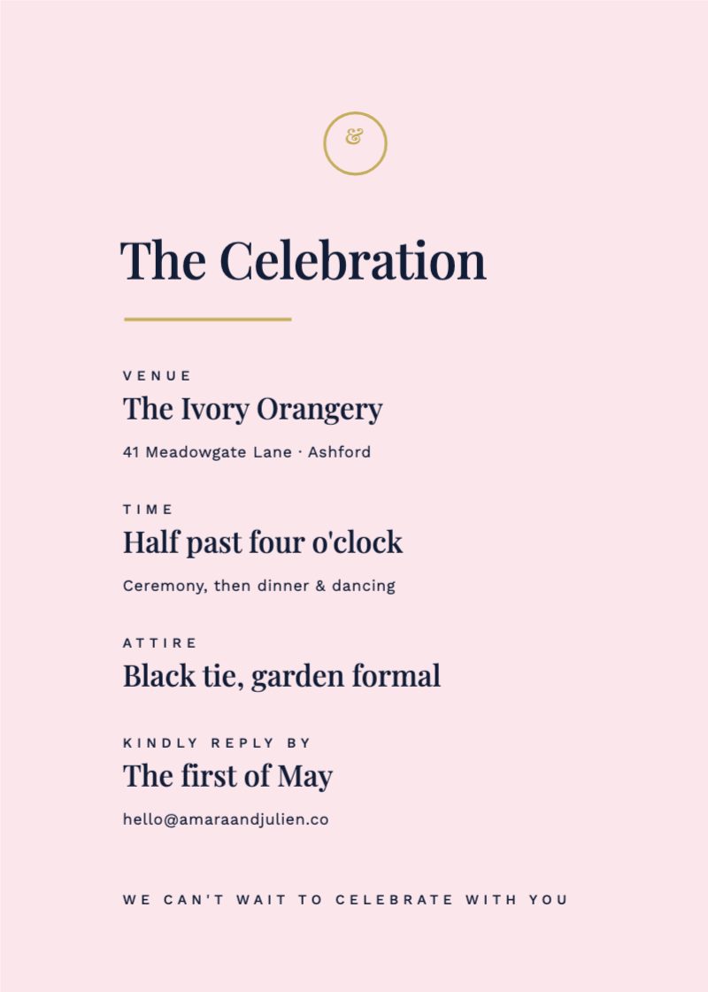Midnight Foil Invitation — additional preview 3