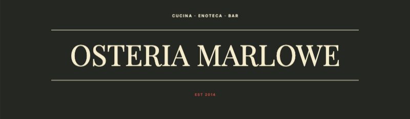 Facade Sign — Trattoria Serif — Outdoor & Signage template (14173×4134)